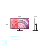 SAMSUNG ViewFinity S37D702EAU, LED-Monitor 94 cm (37 Zoll), schwarz, UltraHD/4K, VA, HDMI, DP