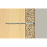 fischer Spanplattenschraube ClassicFast II 5,0x100 Senkkopf TX 100 Stück, mit Teilgewinde, verzinkt