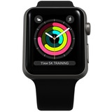 Apple Watch Series 3 Generalüberholt, Smartwatch grau/anthrazit, 38mm, Sportarmband, Aluminium-Gehäuse