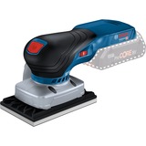 Bosch Akku-Schwingschleifer GSS 18V-13 Professional solo blau/schwarz, ohne Akku und Ladegerät, in L-BOXX, 3 Schleifplatten