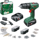 Bosch Heimwerken & Garten Akku-Schlagbohrschrauber EasyImpact 18V-40 + SystemBox grün/schwarz, 2x Li-Ionen Akku 1,5Ah, POWER FOR ALL ALLIANCE
