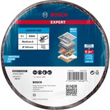 Bosch Professional Expert Vliesscheibe N880 Medium, Ø 150mm, Schleifblatt schwarz, 5 Stück, für Exzenterschleifer