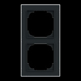 Busch-Jaeger Rahmen zwei fach mit Dekorring chrom, Retail