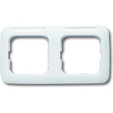 Busch-Jaeger Rahmen zwei-fach mit waagerechtem Sichtfenster weiß, Retail