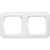 Busch-Jaeger Rahmen zwei-fach mit waagerechtem Sichtfenster weiß, Retail