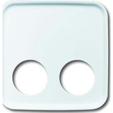 Busch-Jaeger Zentralscheibe 2 Steckkontakte 2548-020 D-214, Abdeckung weiß, Retail