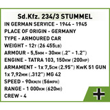 COBI Sd.Kfz. 234/3 Stummel, Konstruktionsspielzeug Maßstab 1:35