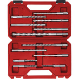 EINHELL Hammerbohrer-Satz SDS-plus, 12-teilig rot, Ø 5-14mm, Transportkoffer