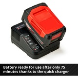 EINHELL Power-X-Change Starter-Kit A1, 18Volt 4Ah, Set schwarz/rot, Akku + Ladegerät