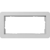 Gira Abdeckrahmen zwei fach bruchsicher, Abdeckung grau, Retail