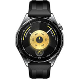 Huawei Watch GT 6 46mm (Atum-B19F), Smartwatch schwarz, schwarzes Fluorelastomerarmband