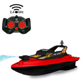 Jamara Fernsteuerbares Feuerlöschboot Fire Speed mit Spritzfunktion 2,4 Gigahertz, RC schwarz