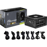 MSI MAG A750GLS PCIE5, PC-Netzteil schwarz, 1x 12VHPWR, 4x PCIe, Kabelmanagement, 750 Watt