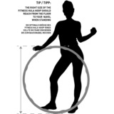 Schildkröt Fitness-Hoop 100 cm, Fitnessgerät grau/fuchsia