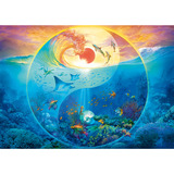 Schmidt Spiele Silvia Christoph: Yin & Yang Im Reich der Meerestiere, Puzzle 1000 Teile