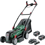 Bosch Heimwerken & Garten Akku-Rasenmäher UniversalRotak 2x18V-37-550, 36Volt (2x18V) grün/schwarz, 2x Li-Ionen Akku 4,0Ah, POWER FOR ALL ALLIANCE