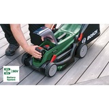 Bosch Heimwerken & Garten Akku-Rasenmäher UniversalRotak 2x18V-37-550, 36Volt (2x18V) grün/schwarz, 2x Li-Ionen Akku 4,0Ah, POWER FOR ALL ALLIANCE