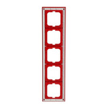 Busch-Jaeger Rahmen fünffach rot, Retail