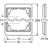 Busch-Jaeger Rahmen vierfach senkrecht Retail