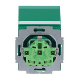 Busch-Jaeger Schutzkontakt-Steckdose Einsatz Typ F mit Klappdeckel und erhöhtem Berührungsschutz grün, Retail