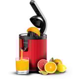 Cecotec Entsafter Xqueeze Retro Juice 600 Red, Zitruspresse edelstahl/schwarz, 600 Watt, direkter Saftauslauf