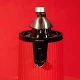 Cecotec Entsafter Xqueeze Retro Juice 600 Red, Zitruspresse edelstahl/schwarz, 600 Watt, direkter Saftauslauf