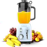 Cecotec Standmixer Power Black Titanium RetroBlue hellblau, 1.200 Watt, 1,5 Liter