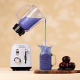 Cecotec Standmixer Power Black Titanium RetroBlue hellblau, 1.200 Watt, 1,5 Liter