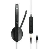 EPOS ADAPT 165T USB-C II, Headset schwarz, Stereo, USB-C, Klinke