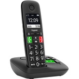 Gigaset E290A, analoges Telefon schwarz, Anrufbeantworter
