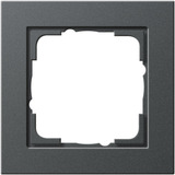 Gira Abdeckrahmen einfach bruchsicher aus Kunststoff, Thermoplast, Schutzart IP20 anthrazit, Retail