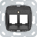 Gira Modular Jack 9 zweifach Unterputz Tragring, Steckdose Retail