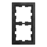 Merten Rahmen zweifach aus Stein für Senkrecht- und Waagerechtmontage schiefer, Retail