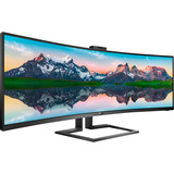 Philips 499P9H/00, LED-Monitor 124 cm (48.8 Zoll), schwarz, Dual QHD, VA, Curved, USB-C, Webcam