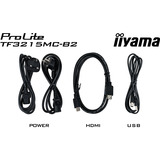 iiyama ProLite TF3215MC-B2, LED-Monitor 80 cm (31.5 Zoll), schwarz, FullHD, Touchscreen, HDMI, DP, VGA