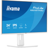 iiyama ProLite XB2497HSU-W1, LED-Monitor 60.5 cm (23.8 Zoll), weiß (matt), FullHD, IPS, HDMI, DP, USB-Hub, erg. Standfuß, 120Hz Panel