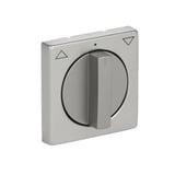 Busch-Jaeger Zentralscheibe Jalousie mit Drehknopf, Abdeckung edelstahl, Retail