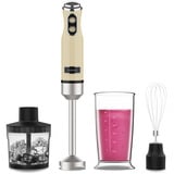 Cecotec Stabmixer Power RetroYellow 1200MAX Cream&Crush gelb, 1.200 Watt, mit Zerkleinerer und Schneebesen