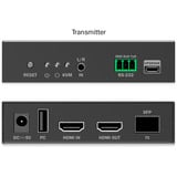 Digitus HDMI Fiber KVM IP Extender Set, KVM-Switch schwarz, 4K/60Hz