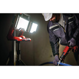 EINHELL Akku-Lampe TP-CL 18/3000 Li Set - Solo, Baustrahler rot, ohne Akku und Ladegerrät, inkl. Stativ