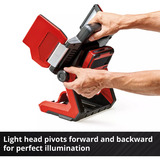 EINHELL Professional Akku-Lampe TP-CL 18/3000 Li Set - Solo, 18Volt, Baustrahler rot, ohne Akku und Ladegerät, inkl. Stativ