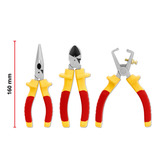 EINHELL VDE-Zangen-Set, 3-teilig  rot/gelb, 160 mm