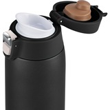 Emsa TRAVEL MUG light Thermobecher schwarz (matt), 0,4 Liter, Flip-Deckel