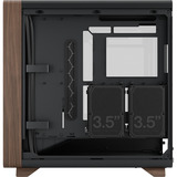Fractal Design Summit Black TG Light Tint, Tower-Gehäuse schwarz/holz