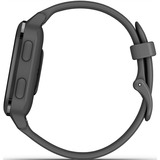 Garmin Venu Sq, Smartwatch dunkelgrau, Schieferfarbenes Silikonarmband