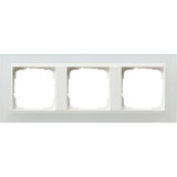 Gira Abdeckrahmen 3-fach mit Zwischenrahmen, Abdeckung weiß, Retail