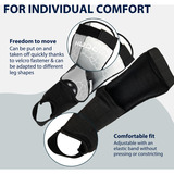 HUDORA Schienbeinschützer mit Knöchelschutz, Protektoren grau, Größe S