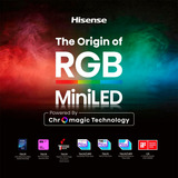 Hisense 85UR8DS RGB MiniLED, LED-Fernseher 215 cm (85 Zoll), schwarz/dunkelgrau, UltraHD/4K, Hi-View AI Engine RGB, 180Hz Panel
