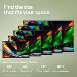 Hisense 85UR8DS RGB MiniLED, LED-Fernseher 215 cm (85 Zoll), schwarz/dunkelgrau, UltraHD/4K, Hi-View AI Engine RGB, 180Hz Panel