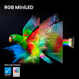Hisense 85UR8DS RGB MiniLED, LED-Fernseher 215 cm (85 Zoll), schwarz/dunkelgrau, UltraHD/4K, Hi-View AI Engine RGB, 180Hz Panel